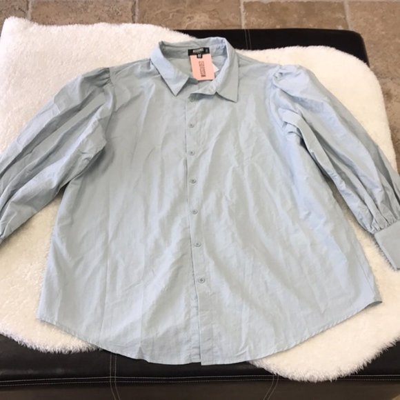 Missguided Women's Puffed-Sleeve Cotton Shirt - Picture 4 of 6